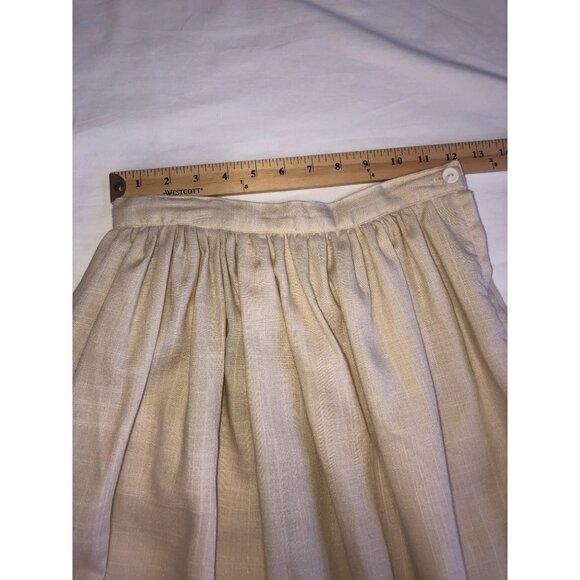 Vintage Set Top Skirt Size S Cream Lace Long Sleeve 80"s Cottagecore Modest USA - Picture 9 of 12